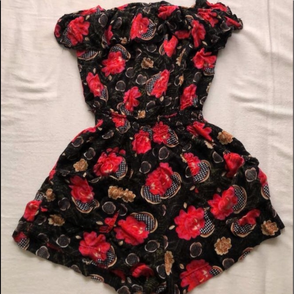 poetry // floral romper